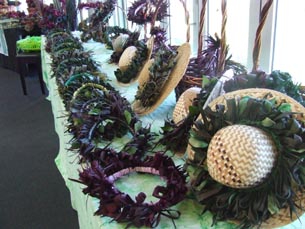 Crafts on display at the Polynesian Art Creation graduation 