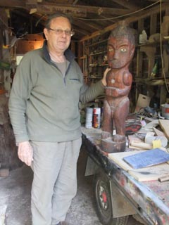 Coordinator Rob Reed uses his knowledge and research of Maori culture, customs and mythology to inspire the children's designs and carvings.