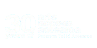 Arts Access Aotearoa 30 Year Logo