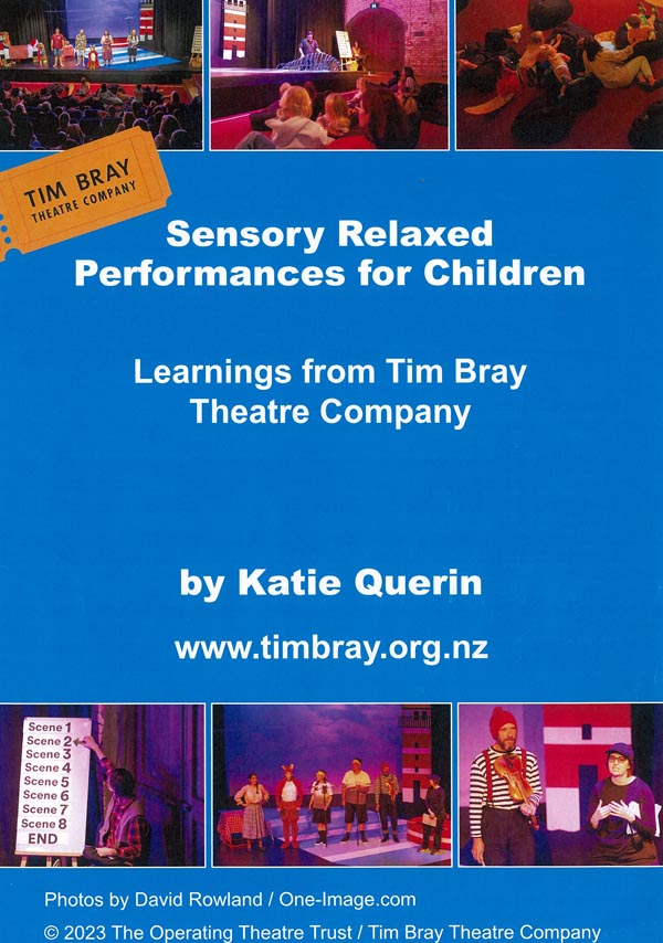 Cover of 'Sensory Relaxed Performances for Children' handbook