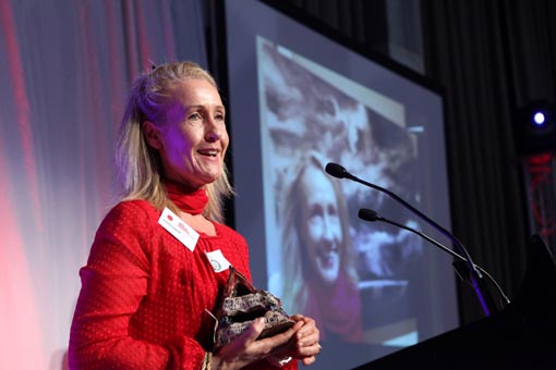 Corina Hazlett, recipient of the Big 'A' Prison Arts Leadership Award 2012
