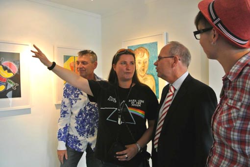 Erwin van Asbeck, Nikki Dixon, Auckland Mayor Len Brown and Tricia Hall