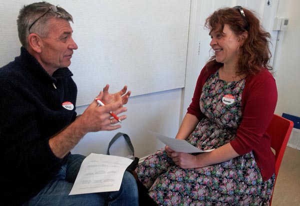 Amanda Reid with her mentor Erwin Van Asbeck