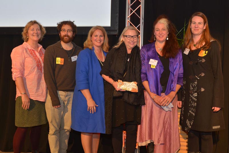 Hon Louise Upston with the Bedtime Stories team