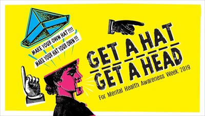 Poster advertising Get a Hat Get a Head