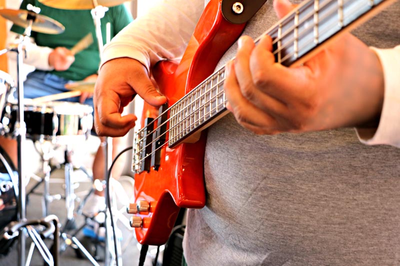 Members of the Redemption Performing Arts whānau participating in a music session.