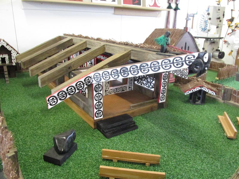 A model marae created by men at Hawke's Bay Regional Prison.