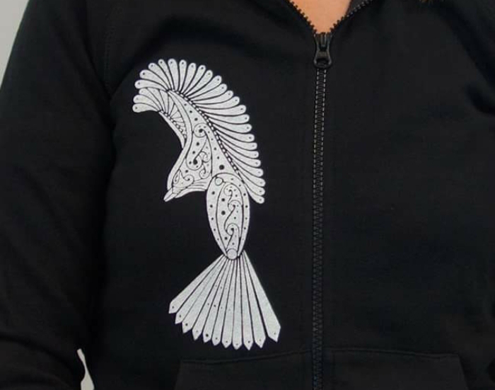 Screen-printed T-shirt designs created by Art-East artists.