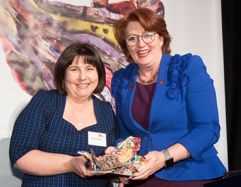 Dionne Christian and Hon Maggie Barry