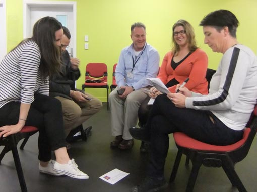 Richard Benge with members of the Auckland Producers Network