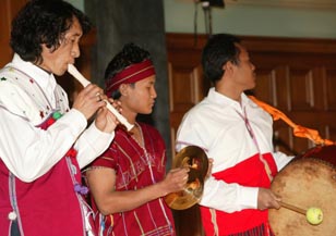 A Burmese ensemble perform  Photo: Neil Mackenzie