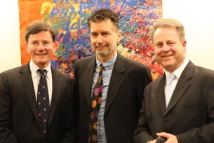 From left: the Hon Christopher Finlayson, Stuart Shepherd and Richard Benge  Photo: Alison Jones