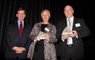 The Hon Christopher Finlayson, Ellie Drummond and Mark Lynds