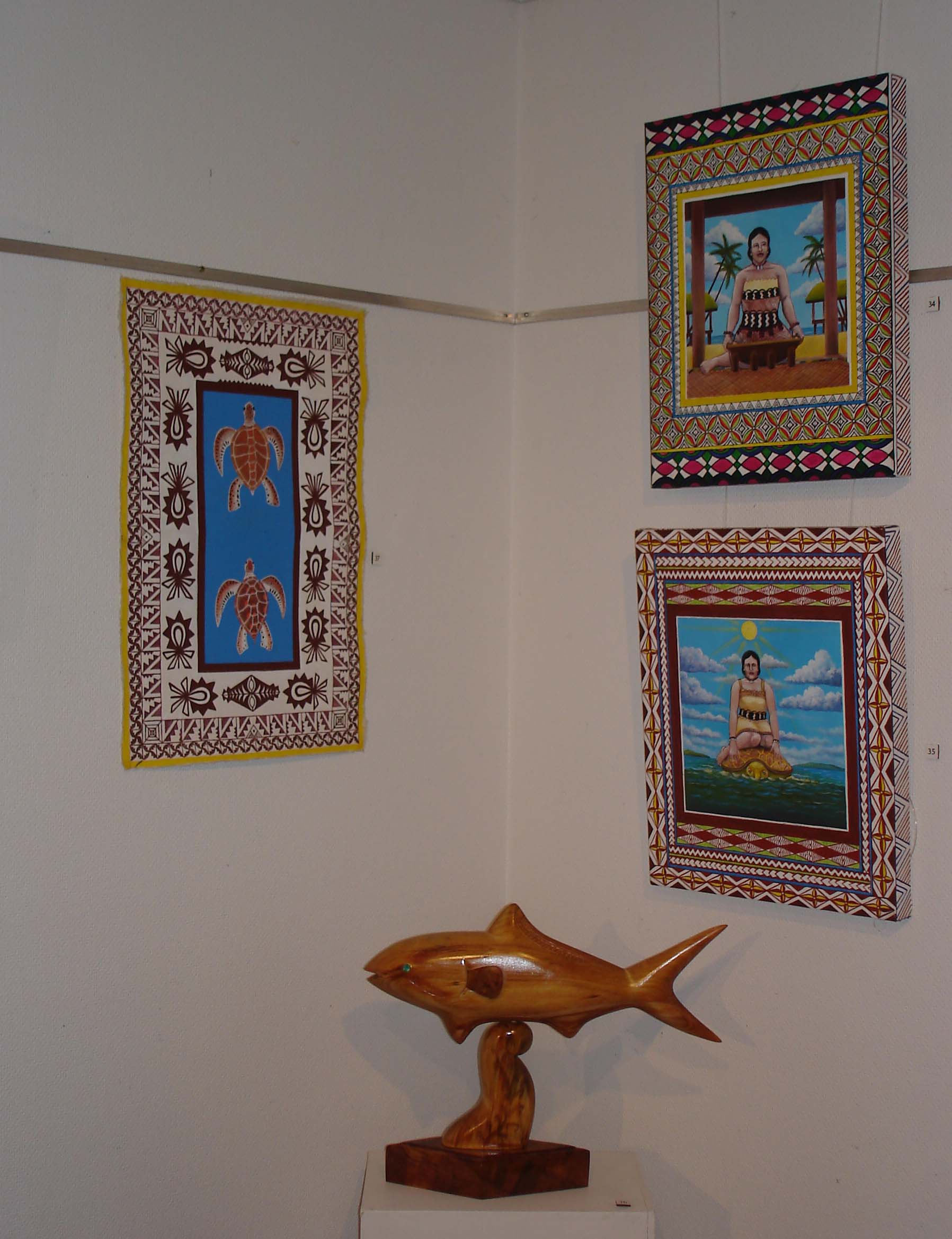 Artwork on display in "InsideOut", Mairangi Arts Centre