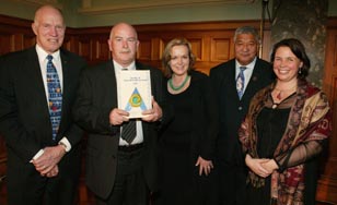Barry Matthews, Mark Lynds, Judith Collins, Des Ripi and Marianne Taylor