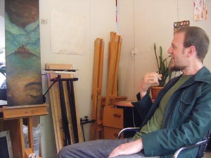 Paul Bradley, art tutor at Wellington Prison and Rimutaka Prison