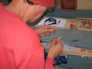 Artist at work at Turning Point Trust