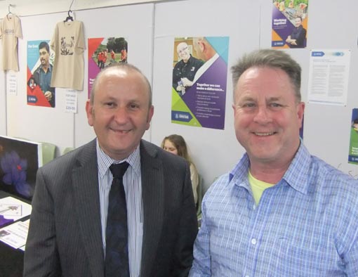 Ian Bourke, Southern Regional Manager, and Richard Benge, Arts Access Aotearoa