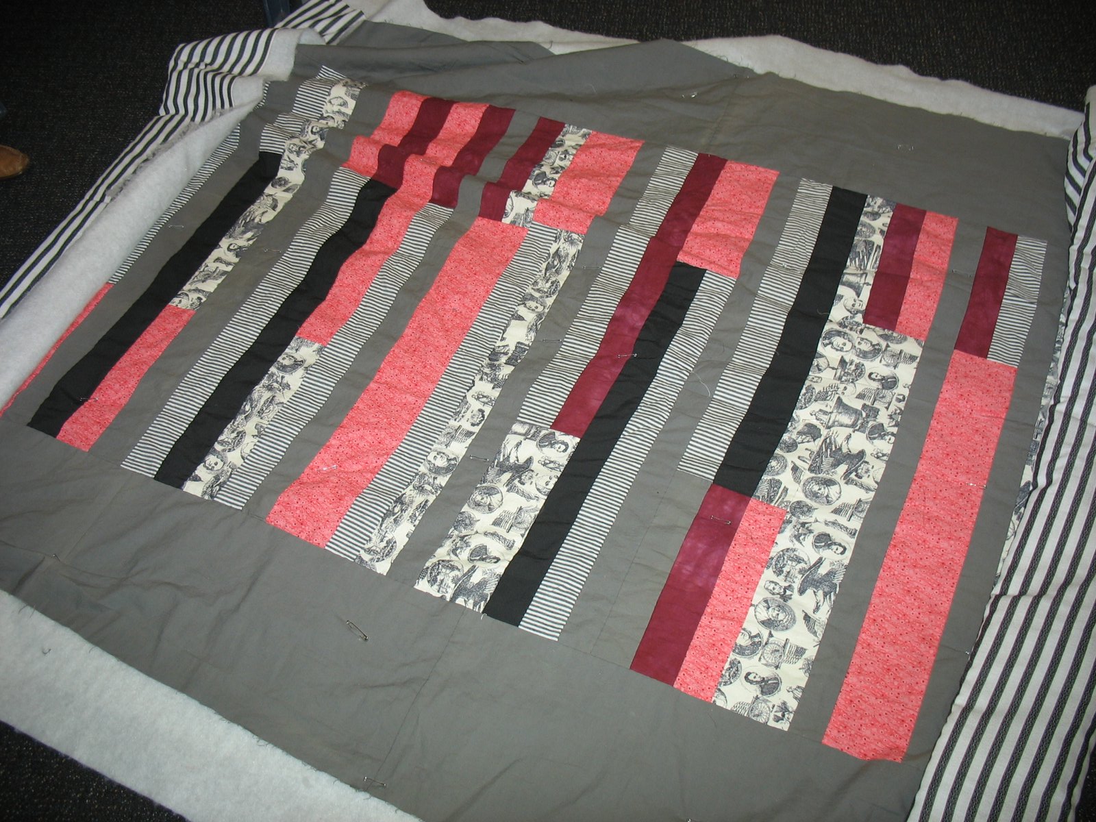 A quilt in progress